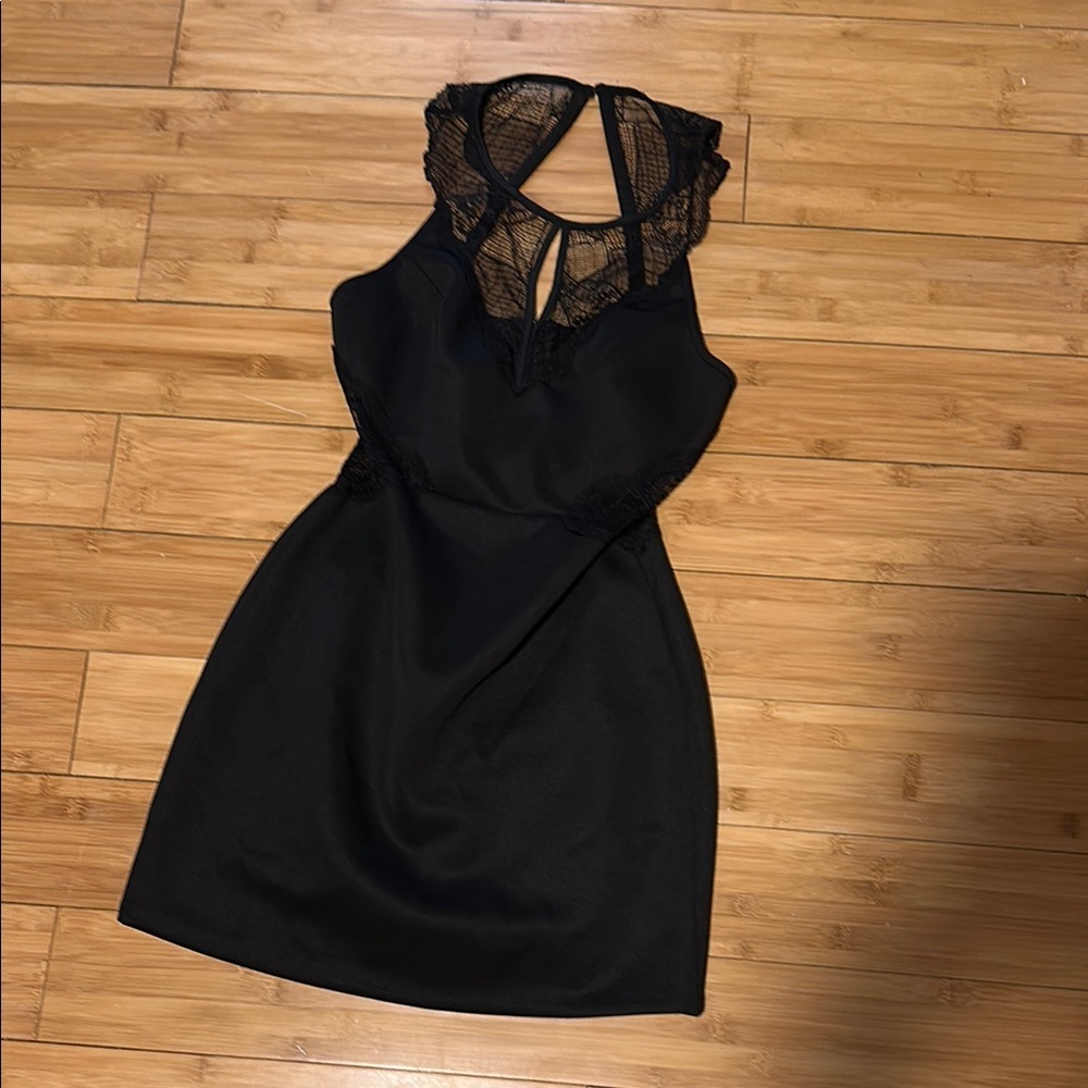 AKIRA Little Black Lace Dress, size Small